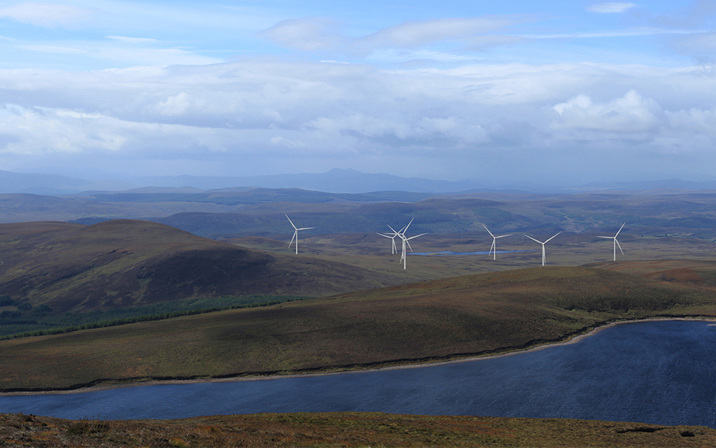 South Kilbraur wind farm CGI