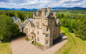 Dalnair castle aerial photograph