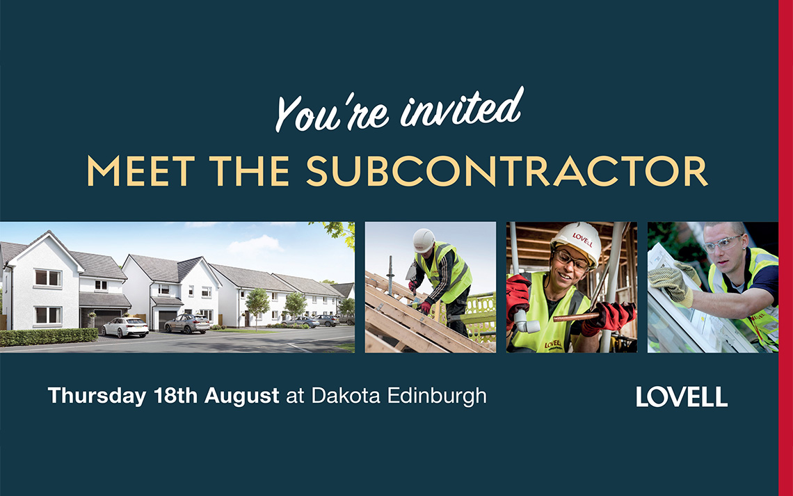 Edinburgh event opportunity for housing sub-contractors