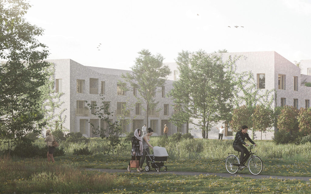 A CGI image of the proposed Newcraighall development