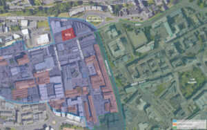 Plan of Brown Street development area