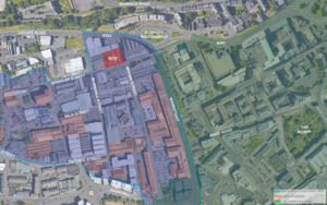 Plan of Brown Street development area