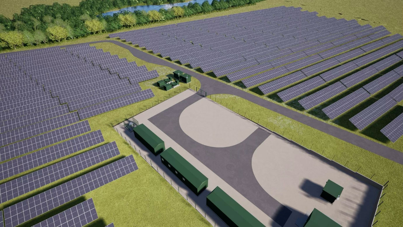 Over Rankeilour Solar Farm